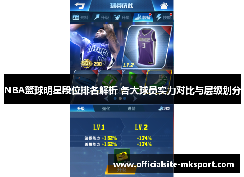 NBA篮球明星段位排名解析 各大球员实力对比与层级划分